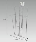 マグネットリーフレットケース　A4　2段