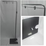 L型フロアースタンド　ブラック（底ネジタイプ）